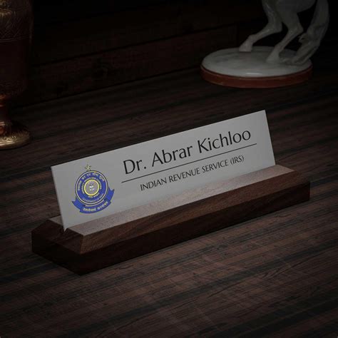 Excelus Office Desk Name Plate - Indirect Taxes & Customs Officers ...