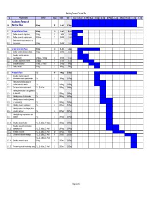 Biz Marketing Research Plan - Blank Fillable Template | Fill Out, Print ...