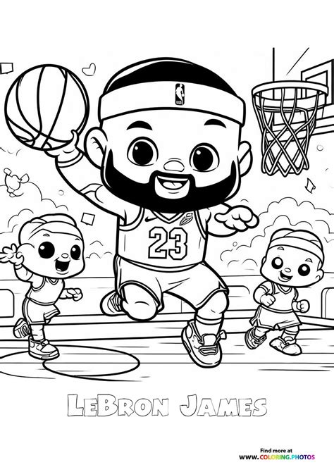 Lebron James Coloring Page