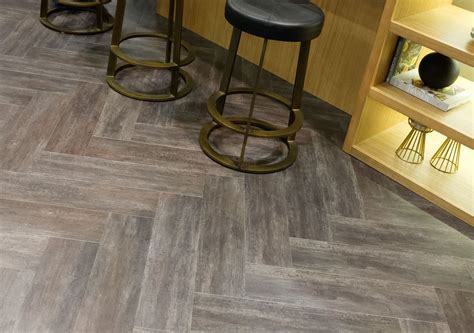 gray herringbone floor | Flooring, Kitchen design, Kitchen furniture design