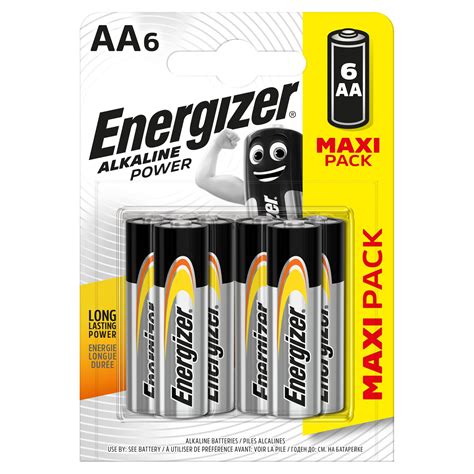Energizer® Alkaline Power AA Batteries, 6 Pack | Home Accessories ...
