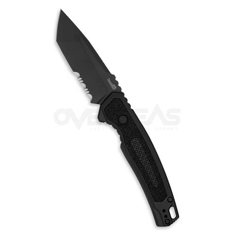 มีดออโต้ Kershaw Launch 16 Tactical Automatic Knife Black (M4 3.5" Black Serr),7105