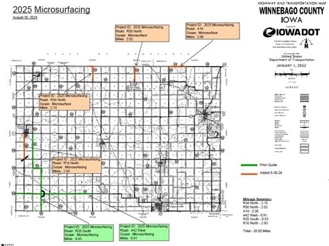 Microsurfacing Begins October 1st - Winnebago County, Iowa