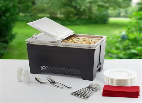 90253 Collapsible Wind-Resistant Chafing Frame Steam Table Buffet ...