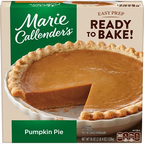 Marie Callender's Pumpkin Pie, 36 Oz (Frozen) – Walmart Inventory ...