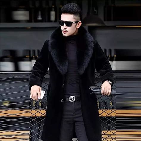 Faux fur jacket mens online