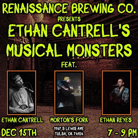 Ethan Cantrells Musical Monsters @ Renaissance Brewing Co. feat ...