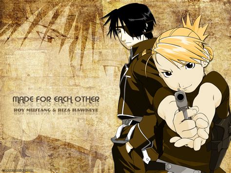 Fullmetal Alchemist Brotherhood Mustang And Hawkeye Anime, Fullmetal