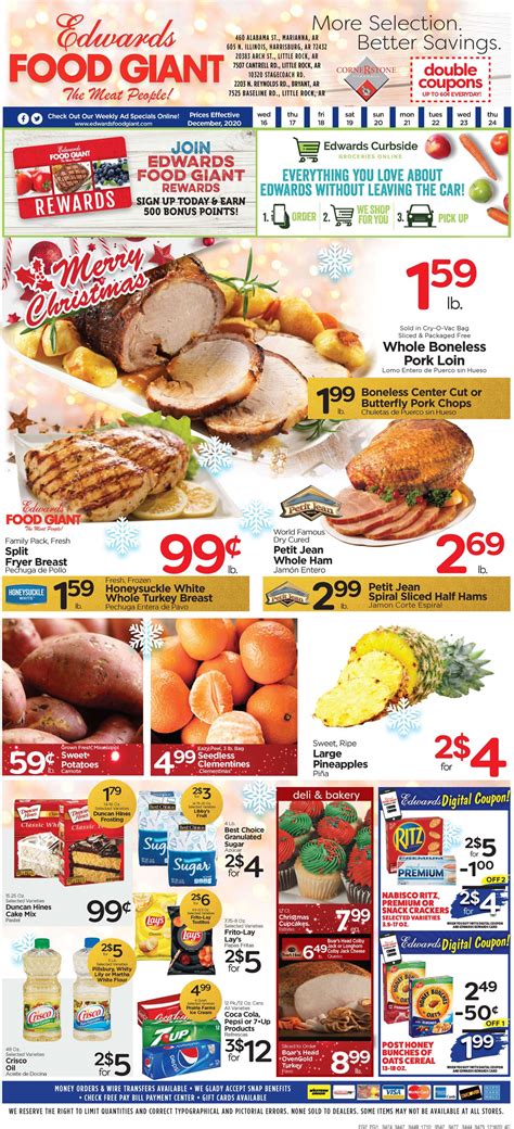Edwards Food Giant Ad Circular - 12/16 - 12/24/2020 | Rabato