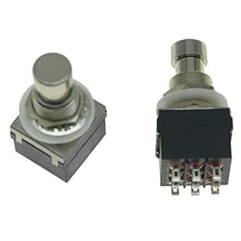 KAISH Pack of 2 Box Stomp 9-Pin 3PDT Electric Guitar Effect Pedal ...