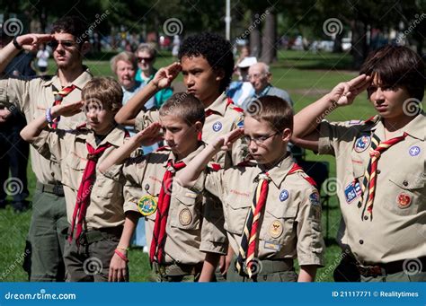 Boy Scouts at September 11th Remembrance Ceremony Editorial Photo ...
