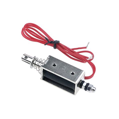 12V Solenoid Pull-Push Electromagnet | 0.2-6N Long Stroke