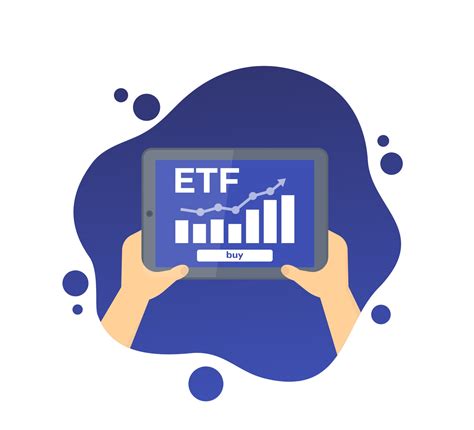 ETF icon, exchange traded fund, tablet with financial data 2698090 ...