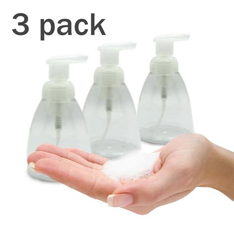 Buy Foaming Soap Dispenser Set of 3 pack 300ml (10 oz) Empty Bottles ...
