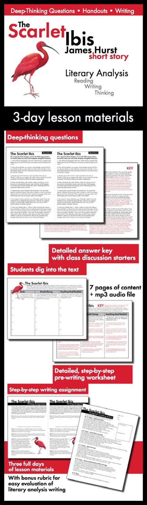 Scarlet Ibis Lesson Plans