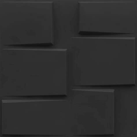 Buy Elevate Stream 3D Wall Panel (Non-Self Adhesive) - Black | 500mm x ...