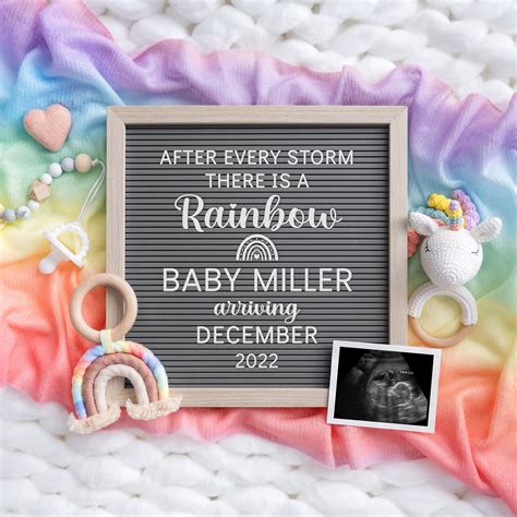 Rainbow baby announcement – Artofit