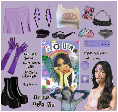 SOUR -Olivia Rodrigo outfit ideas | Dejavu, Outfit Maker, Celebrity ...