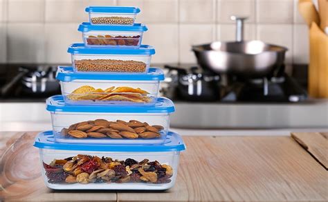 Buy SUPER ANGEL Rectangular Plastic Food Storage Container with Air ...