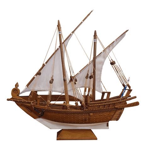 Teakwood Sumbok Boat Miniature: Premium Replica Crafted from Teak Wood ...