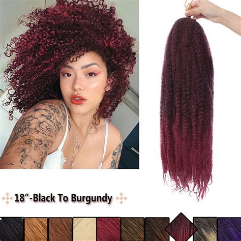 Afro Kinky Bulk Hair Extensions Curly Twist Crochet | Ubuy India