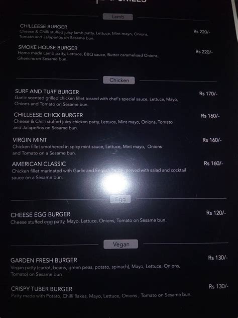 Menu at The Wingster, Hyderabad, 824