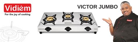 Buy Vidiem Victor Jumbo 3 Burner stainless steel gas stove