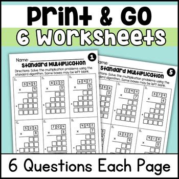 Image result for Standard Algorithm Multiplication 3-Digit Numbers