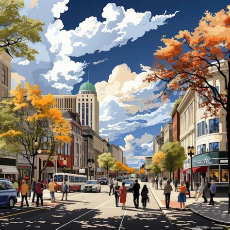 City with People 的图像结果