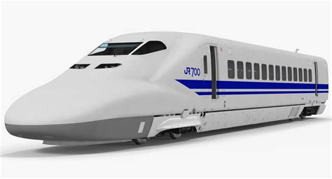 3D Bullet Train JR700 Locomotive Japan Railways Rigged | 3D Molier ...