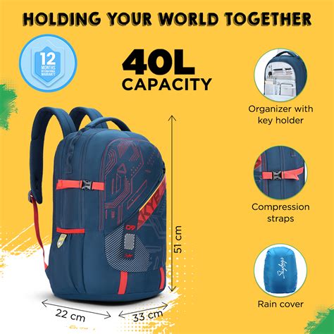 VESPER 40L LAPTOP BACKPACK 02 (E) NAVY – Skybags