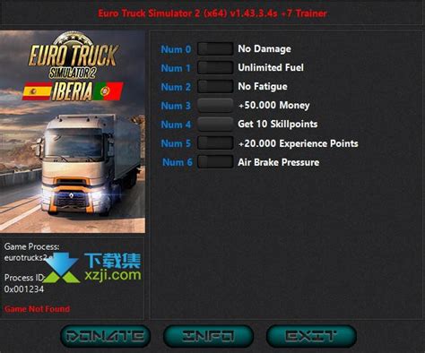 《欧洲卡车模拟2》v1.32十四项修改器[FutureX] - 我爱秘籍