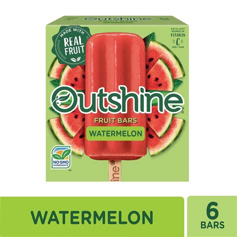 Buy Outshine, Watermelon Frozen Fruit Bars, 6 Count (Frozen) Online at ...