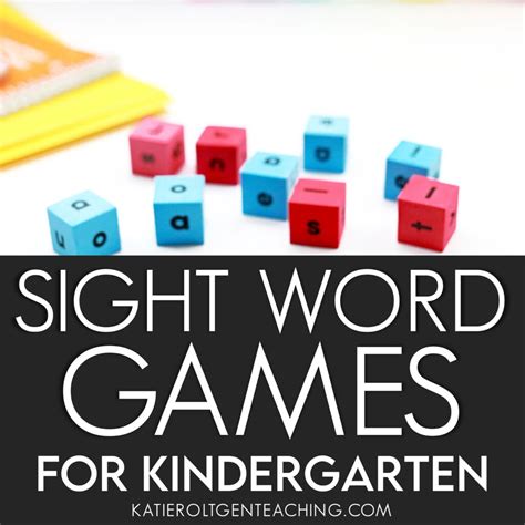 4 Sight Word Games for Kindergarten to Try Today - Katie Roltgen Teaching