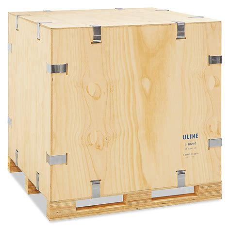 Heavy Duty Wood Crate - 48 x 48 x 48" S-18249 - Uline