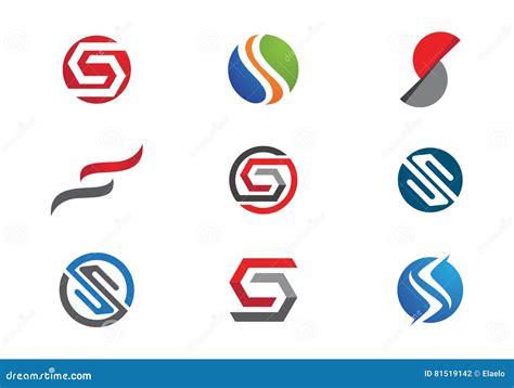S Letter and S logo stock vector. Illustration of beauty - 81519142