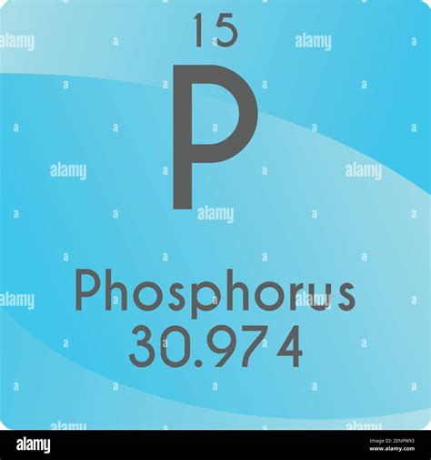 P Phosphorus Non reactive metal Chemical Element vector illustration ...