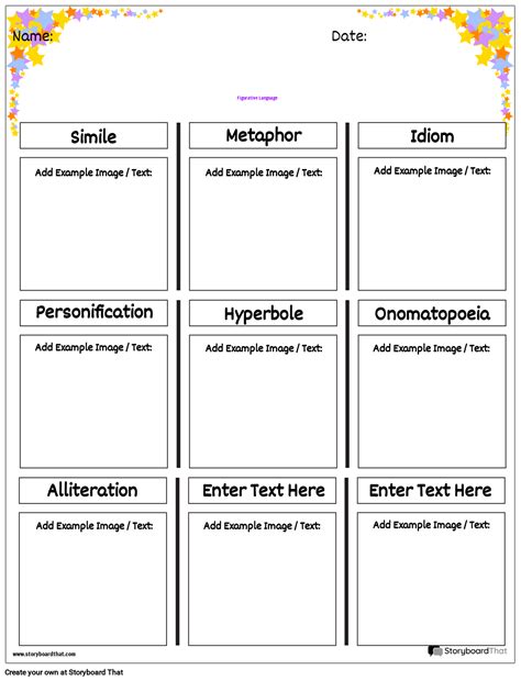 Printable Figurative Language Chart