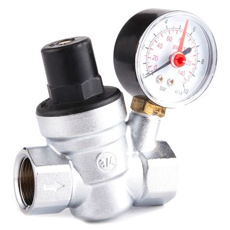 Buy SNOWINSPRING Water Pressure Regulator with Gauge Pressure ...