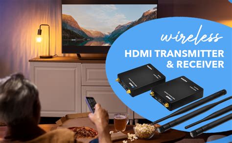 Buy Wireless HDMI Transmitter & Receiver Extender by OREI - Upto 300 ...