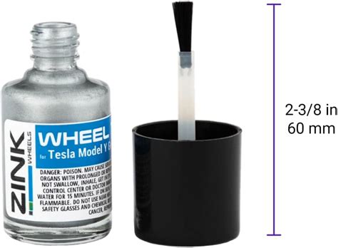 Buy Tesla Wheel Touch Up Paint for 19 Model Y Silver Gemini Rims - DIY ...
