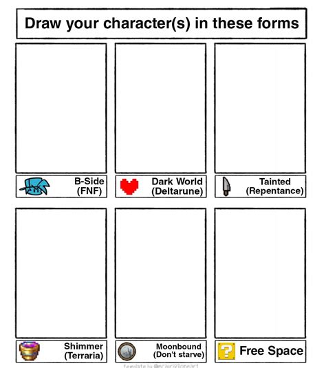 Art challenge: Draw your character in these forms (it can be an OC or ...