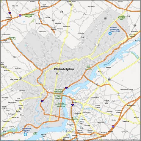 Neighborhood Map of Philadelphia - GIS Geography