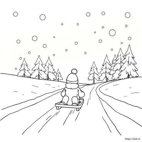 Free Winter Colouring Pages