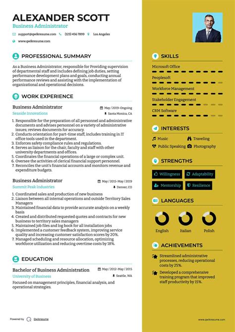 10+ Business Administrator Resume Samples & Templates for 2025