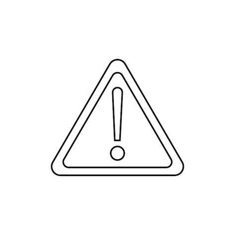 Handgezeichnete Kinderzeichnung Vektorillustration Warnzeichen ...