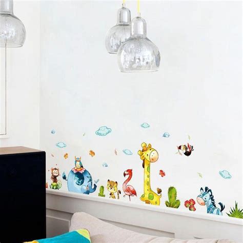 Jual METH XH9311 CARTOON ANIMAL PARTY STIKER DINDING 60X90 STICKER ...