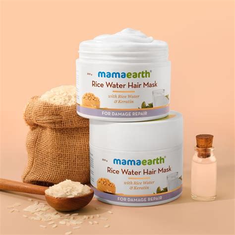 Keratin Hair Mask with Rice Water for Damage Repair -200g