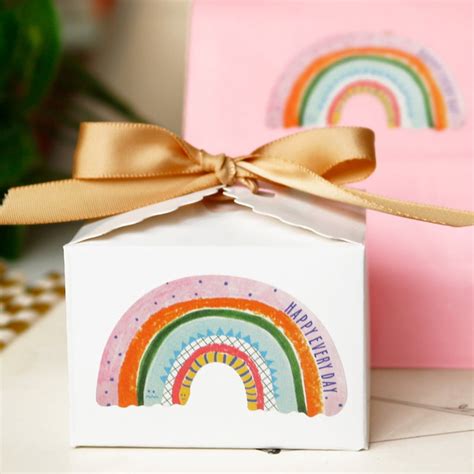 Buy HGYCPP 50 Sheet Rainbow Bridge Stickers Happy Everyday Birthday ...