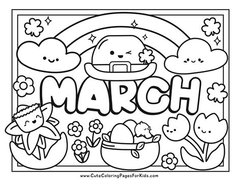 March Coloring Page